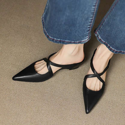 Comfortable Real Leather Orthotic Slides