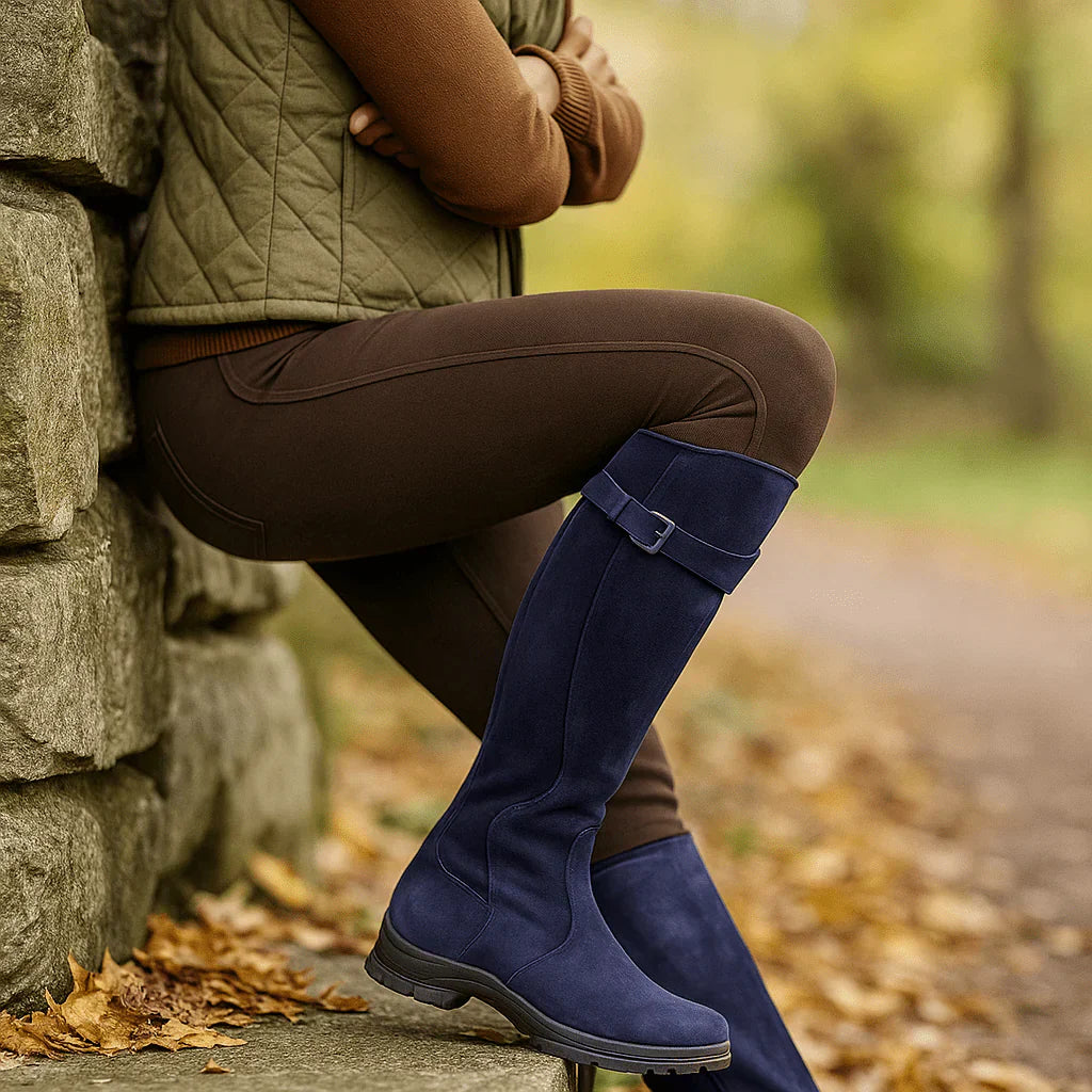 Soft Leather Low Heel Ankle Boots