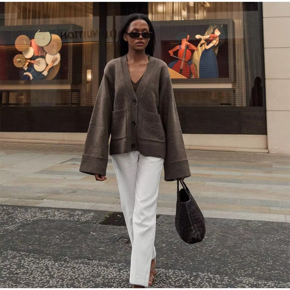 Women's Chic Short Sleeve Cardigan