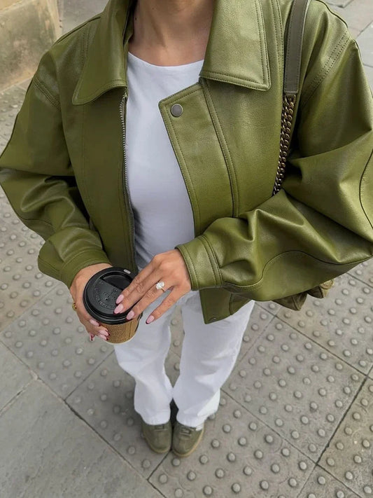Luxurious Suede Parka Coat for Women with Zip Up Front - OutfitLondon