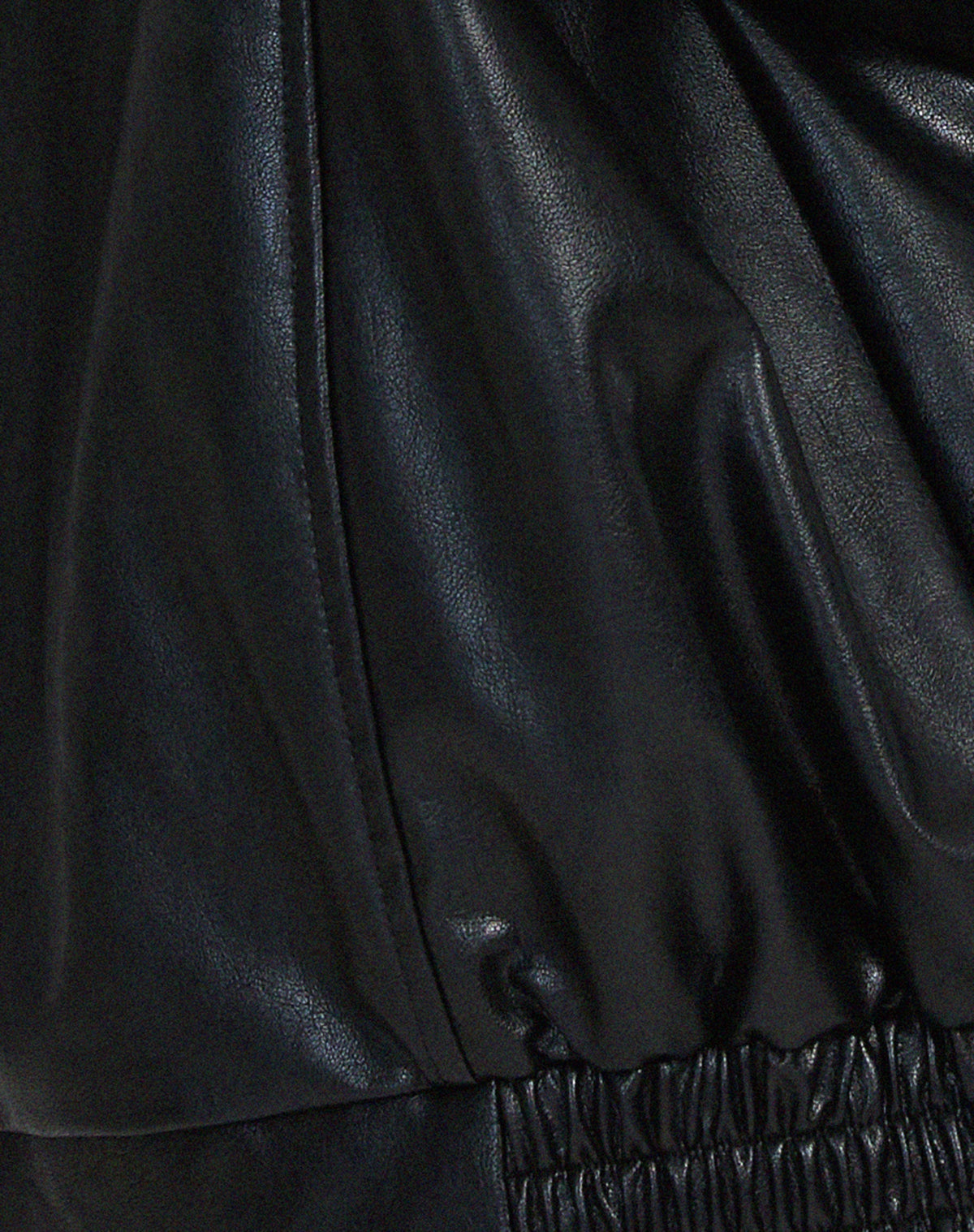 Women's Oversized Leather Biker Jacket