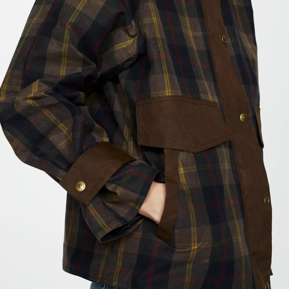 Classic Plaid Oversized Women's Coat