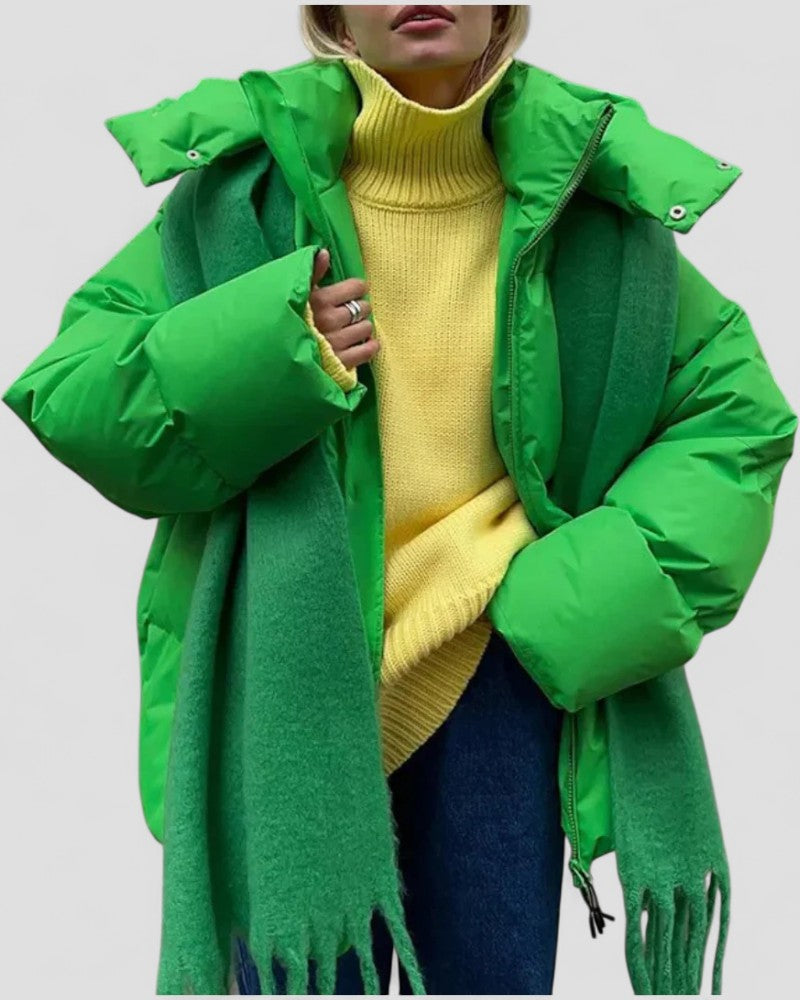 Warm Women's Padded Downfilled Coat - OutfitLondon