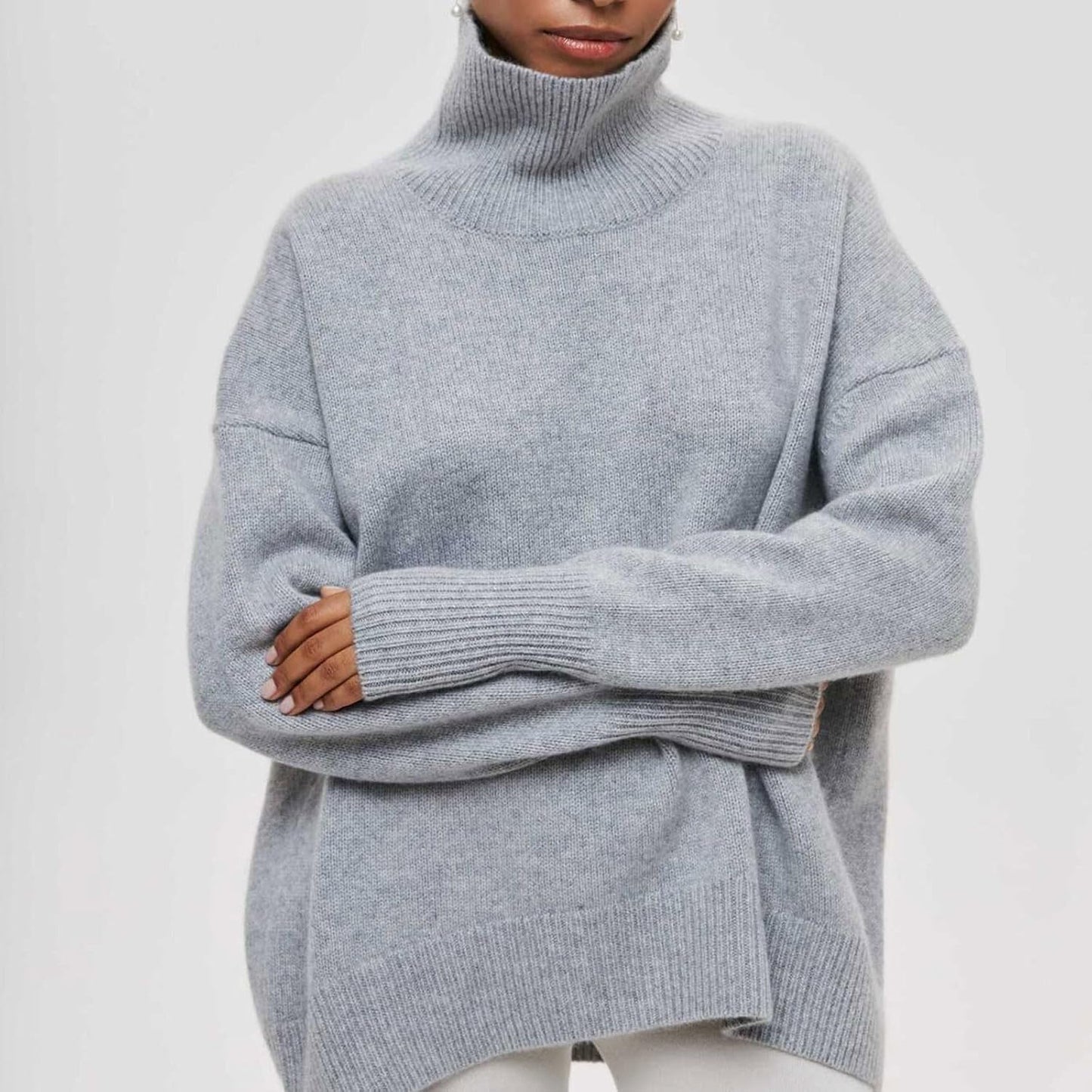 Warm Women's Thick Cable Knit Sweater