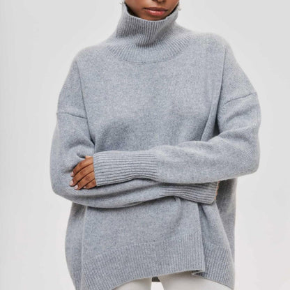 Warm Women's Thick Cable Knit Sweater