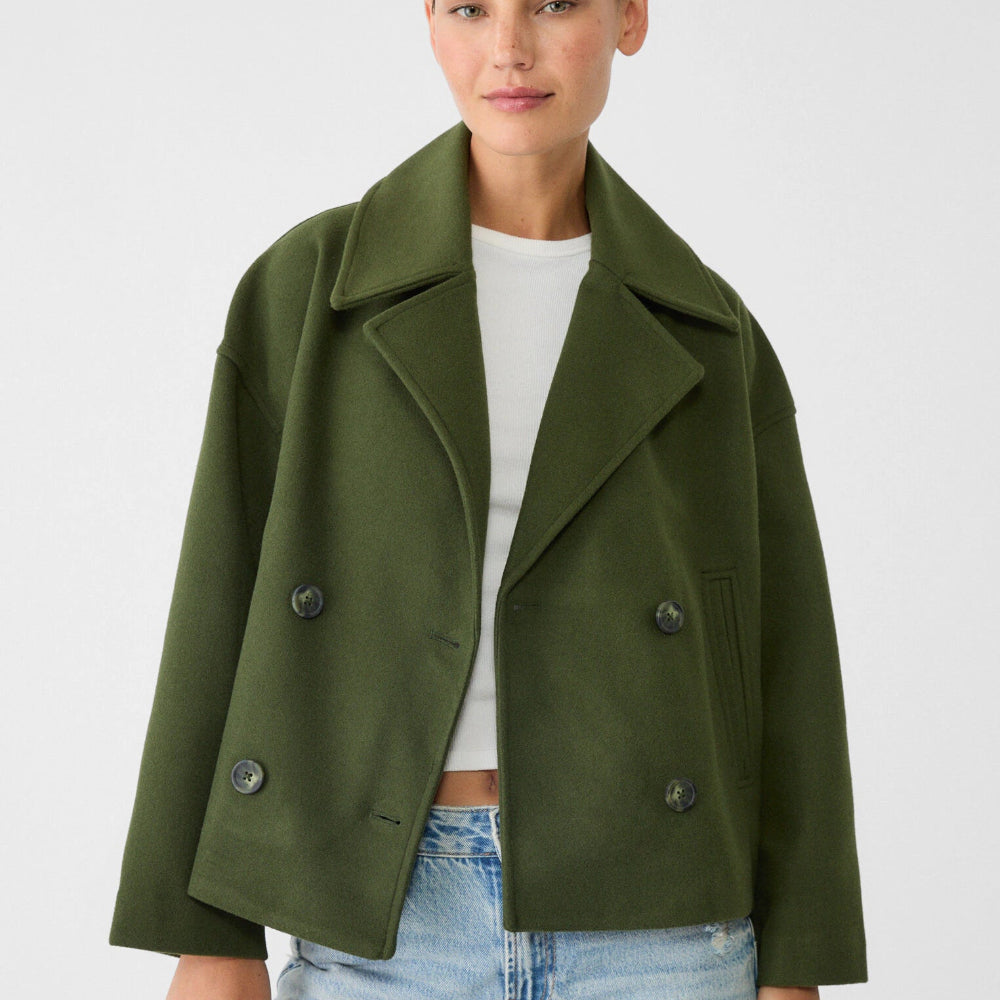 Tiffany | Women's Plus Size Wool Trench Coat