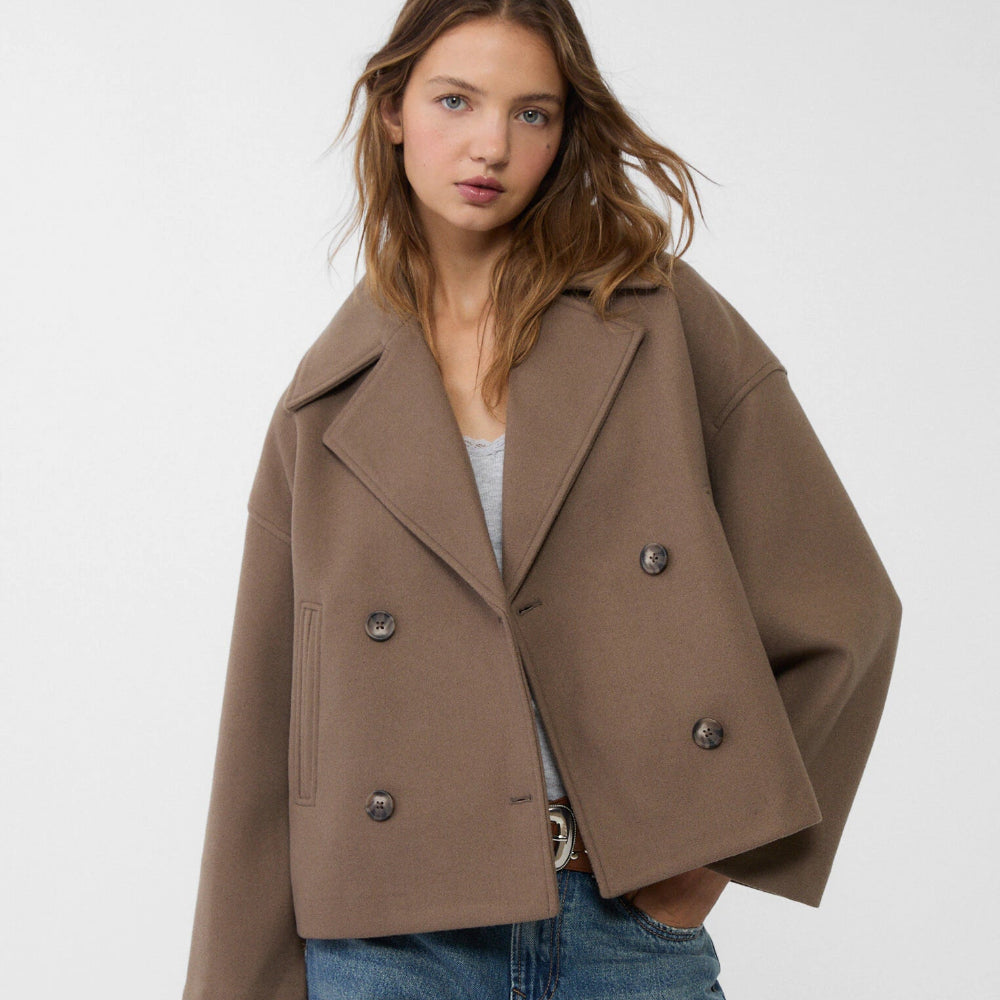 Tiffany | Women's Plus Size Wool Trench Coat