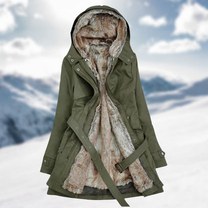 Waterproof Women's Parka Jacket with Hood