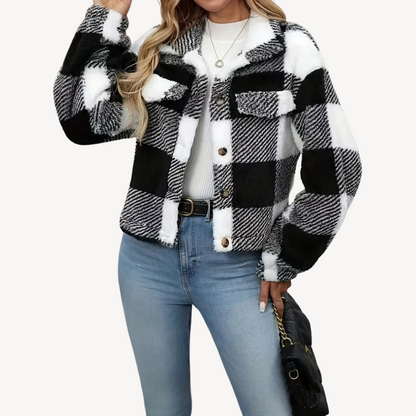 Classic Check Soft Coat for Women - OutfitLondon