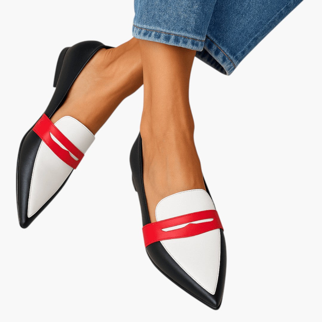Women's Classic Leather Pointed Toe Loafers