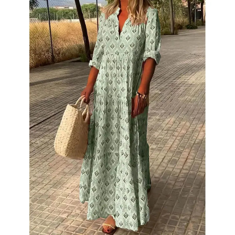 Women's Beautiful Flower Maxi Sundress