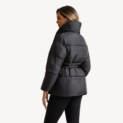 Ladies Slim Fit Black Down Jacket