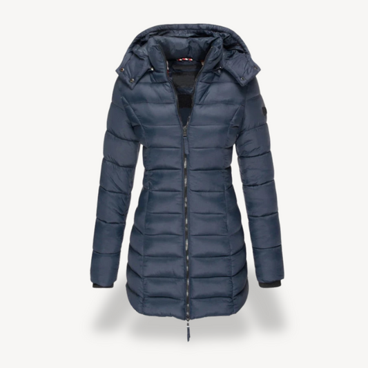 Ladies Thin Insulated Hoodie Coat - OutfitLondon