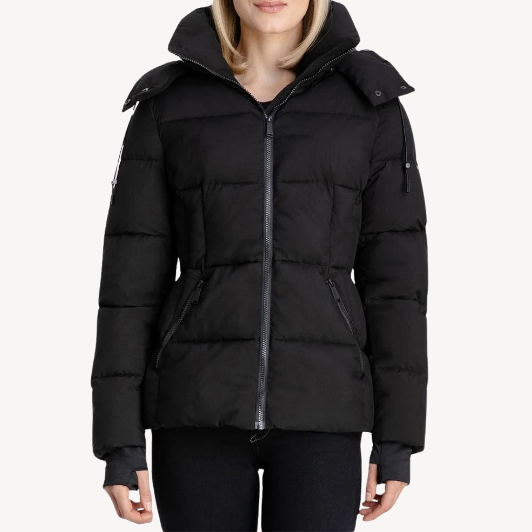 Ladies Synthetic Down Parka Coat - OutfitLondon