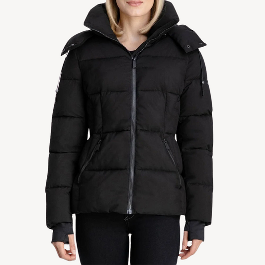 Ladies Synthetic Down Parka Coat - OutfitLondon