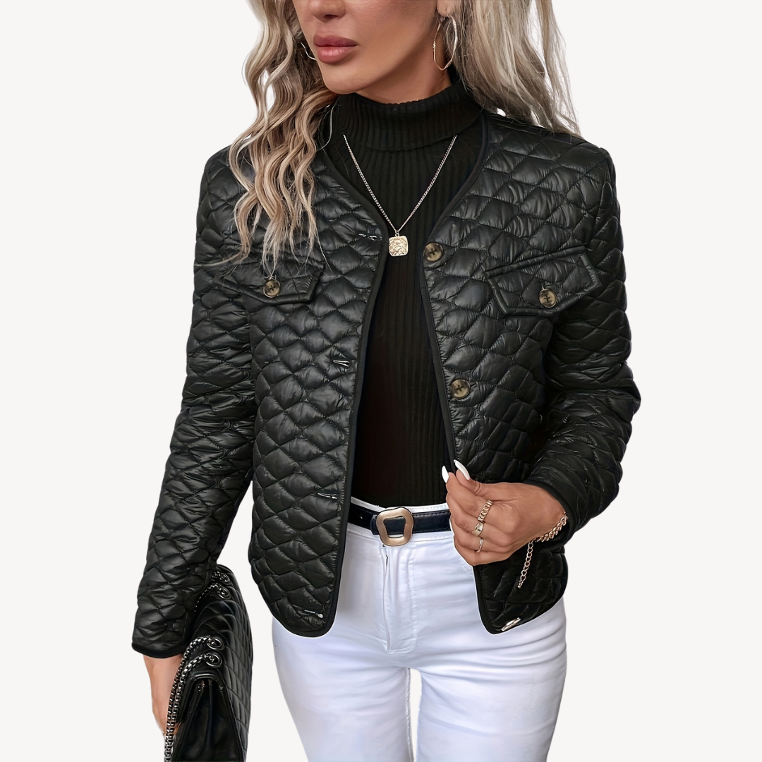Ladies Classic Padded Trench Coat - OutfitLondon