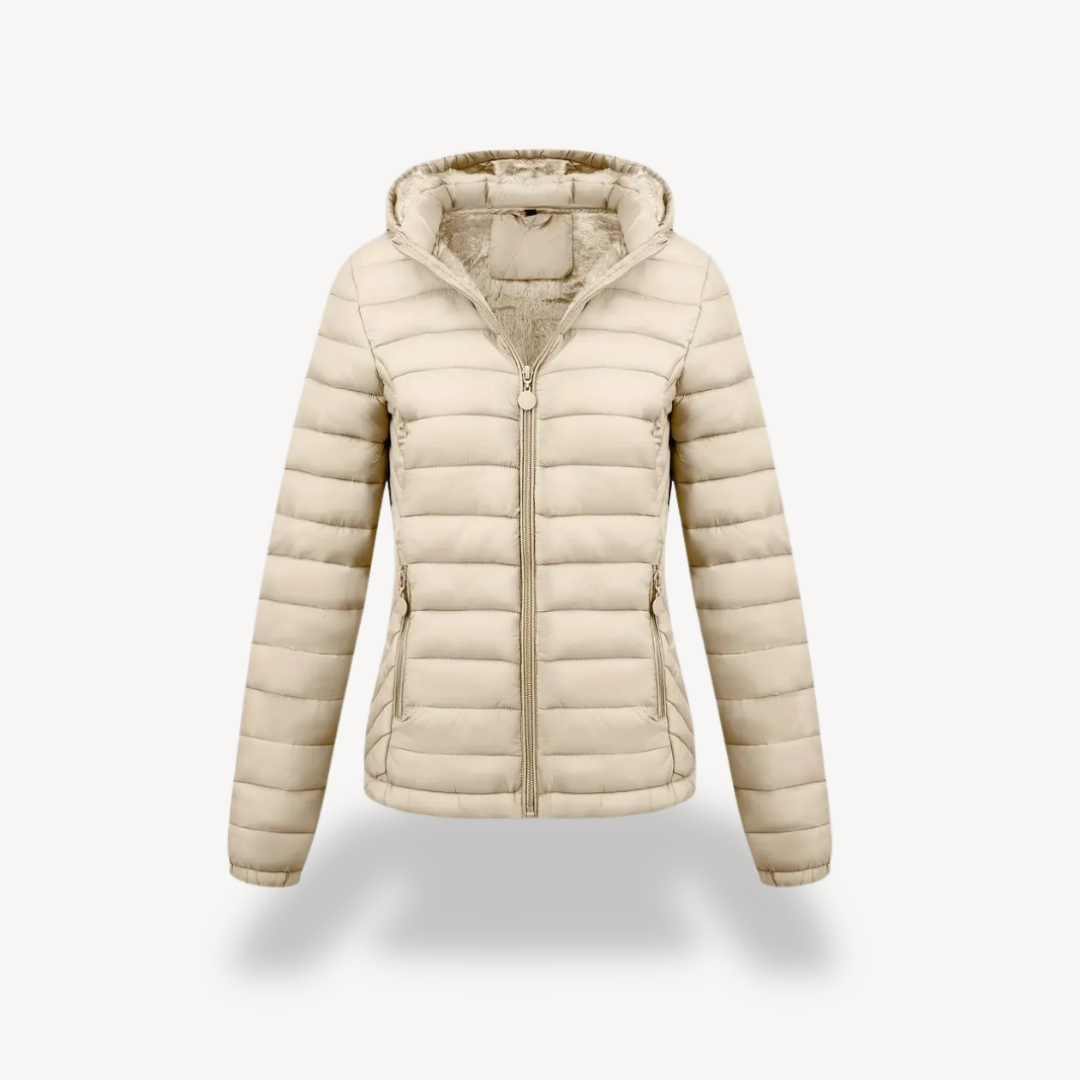 Ladies Warm Down Hoodie Coat