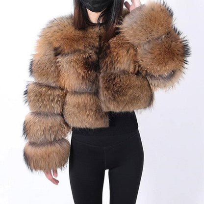 Premium Faux Fur Women's Long Winter Parka Coat