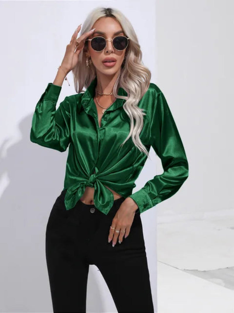 Elegant Women's Long Sleeve Shirt