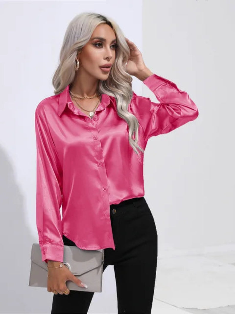 Elegant Women's Long Sleeve Shirt