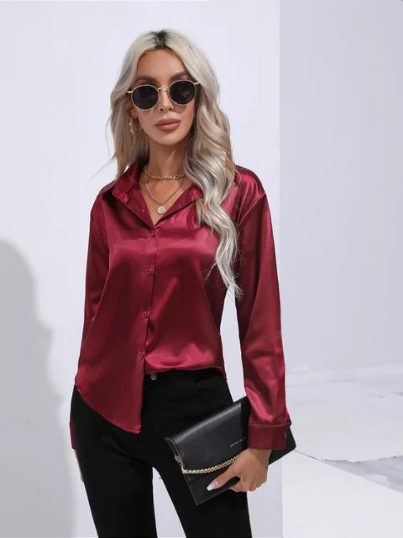 Elegant Women's Long Sleeve Shirt
