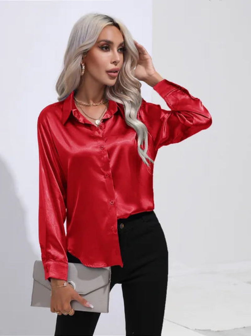 Elegant Women's Long Sleeve Shirt