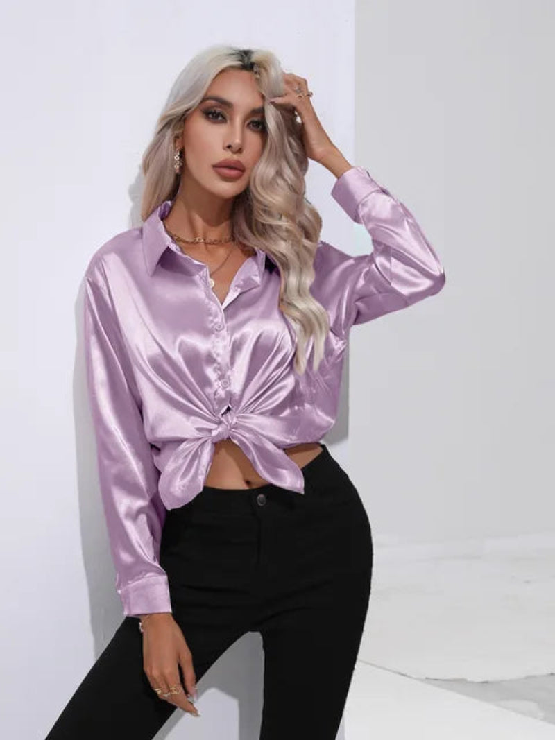 Elegant Women's Long Sleeve Shirt