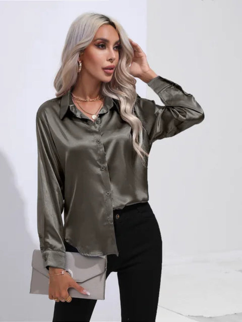 Elegant Women's Long Sleeve Shirt