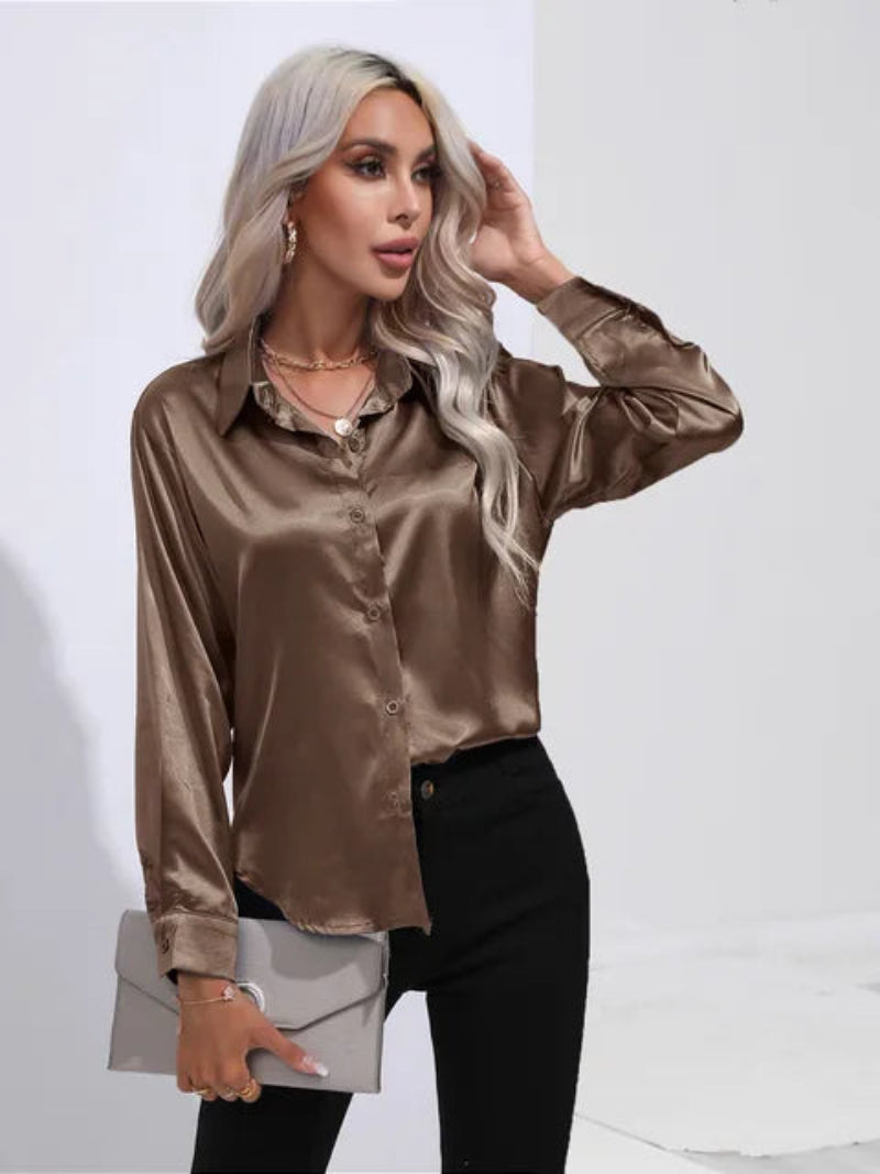 Elegant Women's Long Sleeve Shirt
