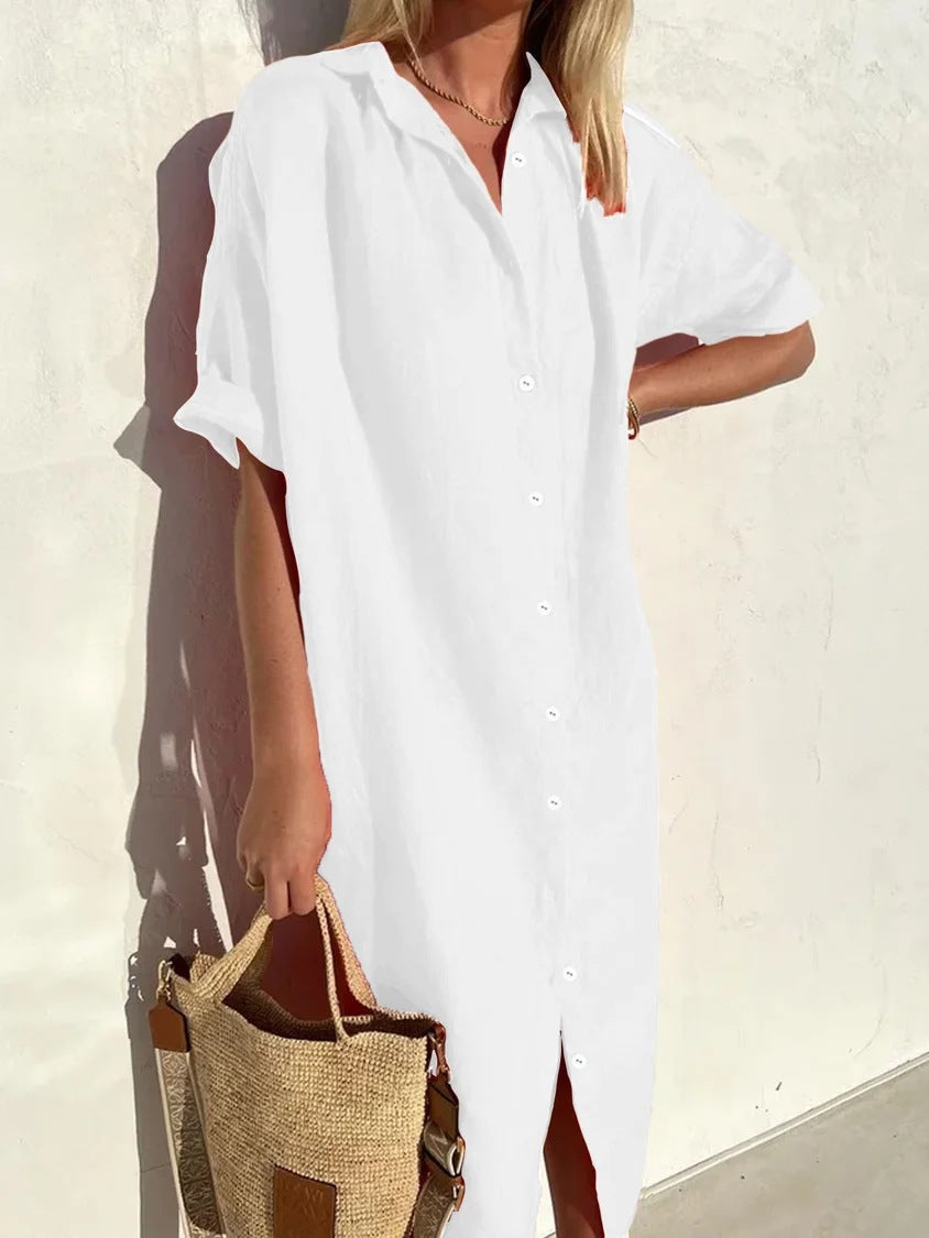 Relaxed Fit Summer Shift Dress - OutfitLondon