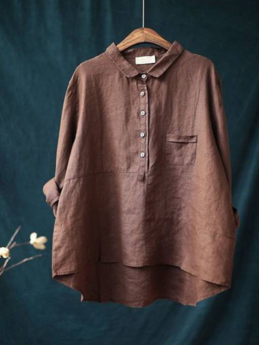Timeless Women's Front Button Top - OutfitLondon