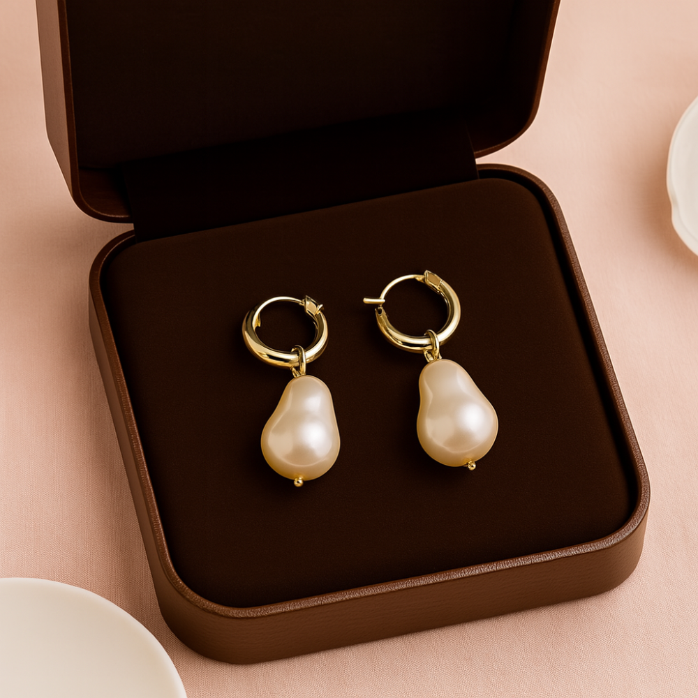 Trendy Round Beaded Earrings - OutfitLondon