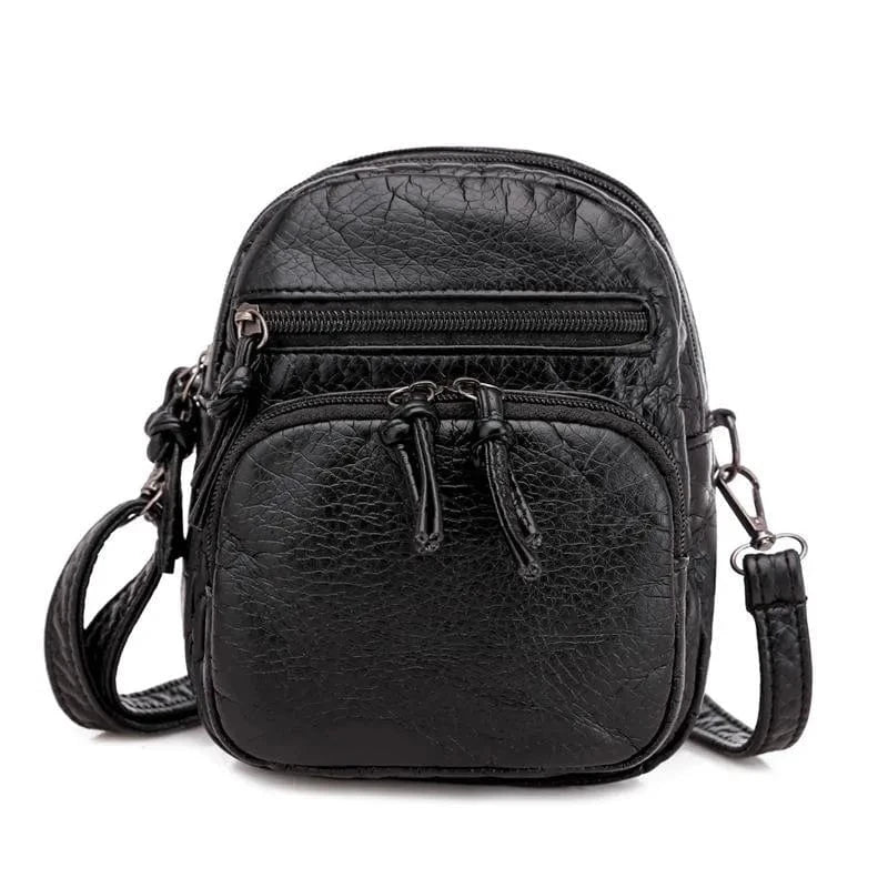 Women's Genuine Leather Tote Bag with Detachable Strap
