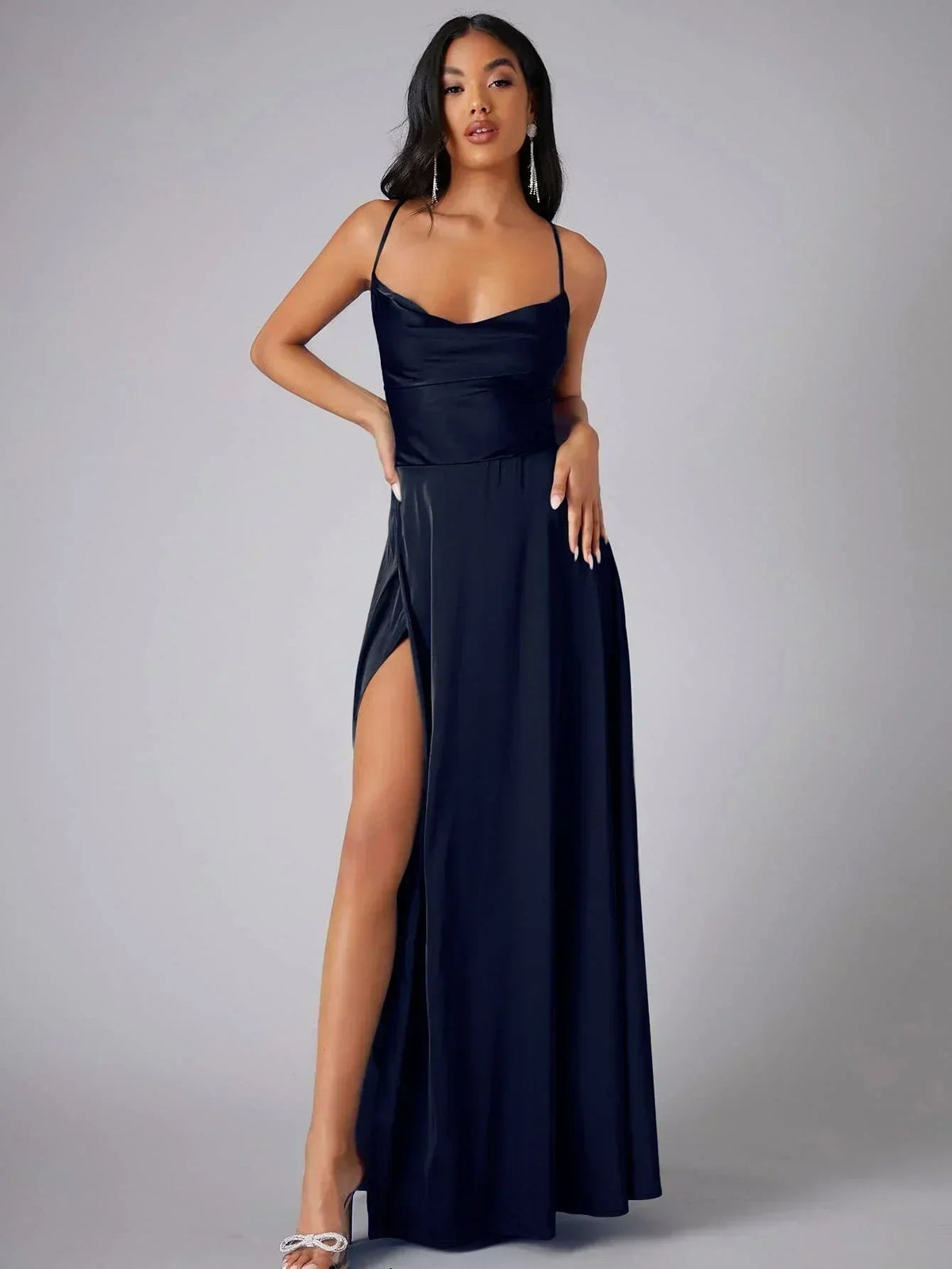 Women's Elegant Satin Maxi Dress