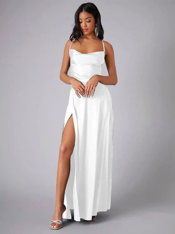 Women's Elegant Satin Maxi Dress