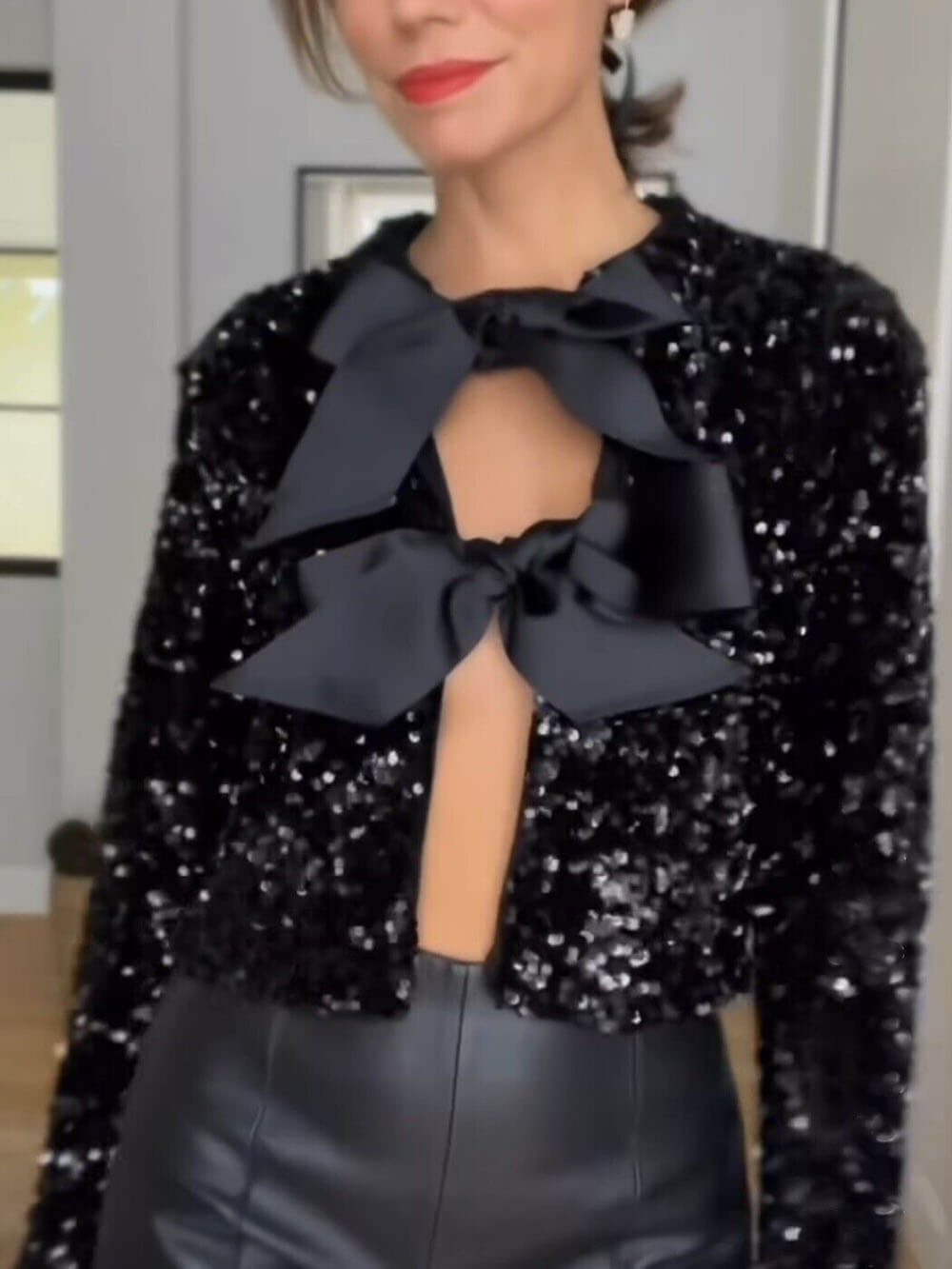 Women's Open Front Drape Cardigan Jacket