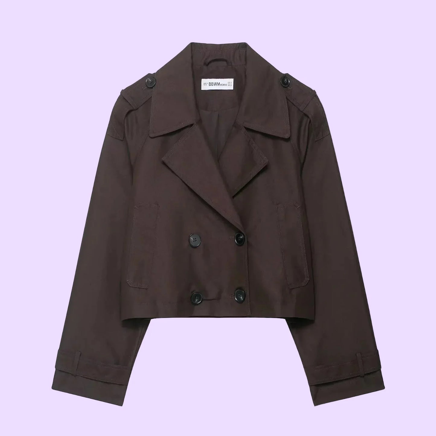 Classic Women's Double Breasted Rain Coat - OutfitLondon