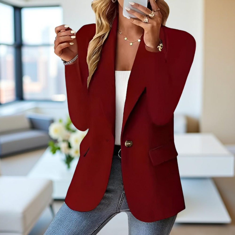 Timeless Single Button Women's Coat