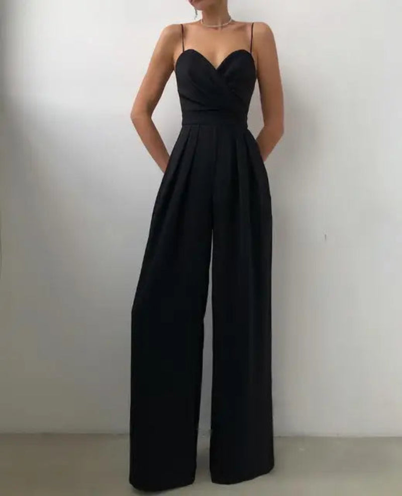 Feminine Crochet Cold Shoulder Jumpsuit - OutfitLondon