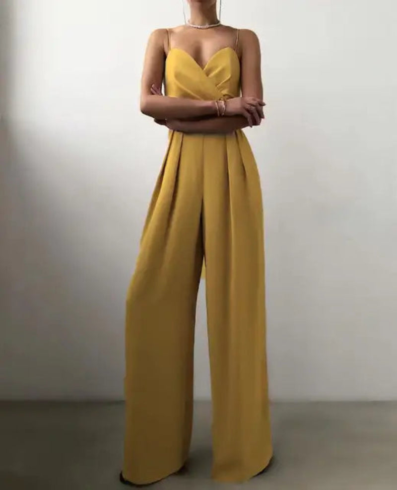 Feminine Crochet Cold Shoulder Jumpsuit