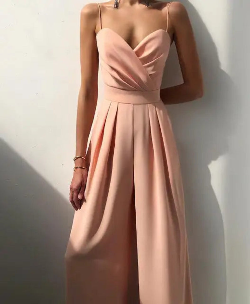Feminine Crochet Cold Shoulder Jumpsuit