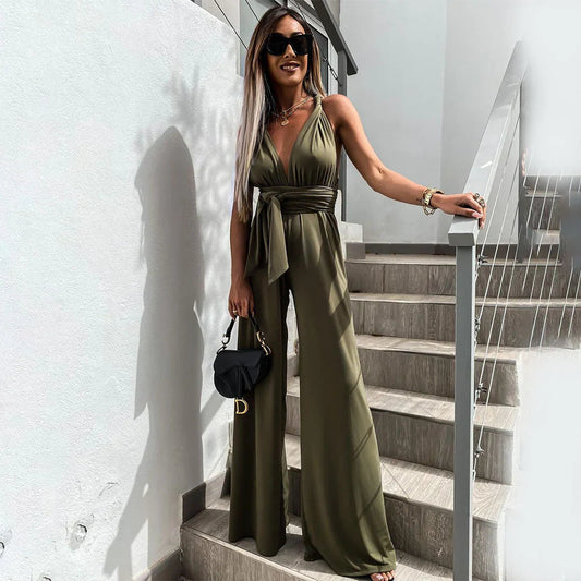 Women's Slim Fit Denim Jumpsuit