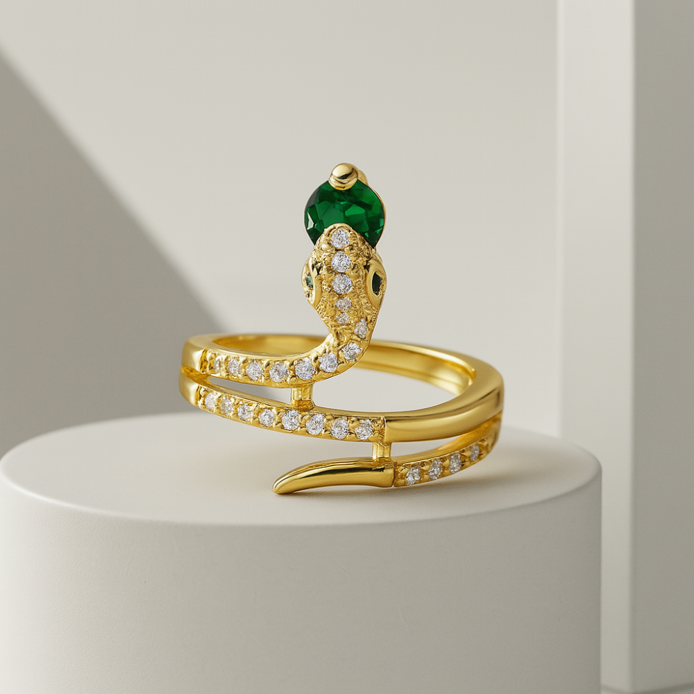 Cheap Cubic Zirconia Snake Style Ring