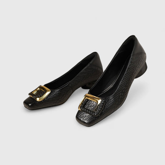 Classic Comfortable Low Heel Shoes - OutfitLondon