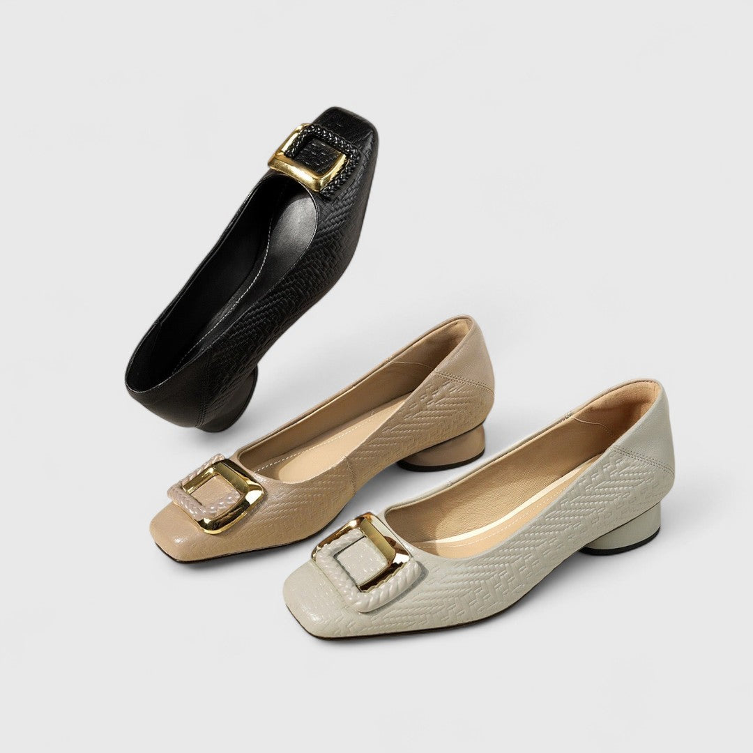 Classic Comfortable Low Heel Shoes