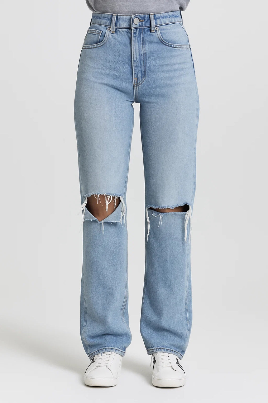 Women's Classic High Waist Straight Fit Denim Jeans