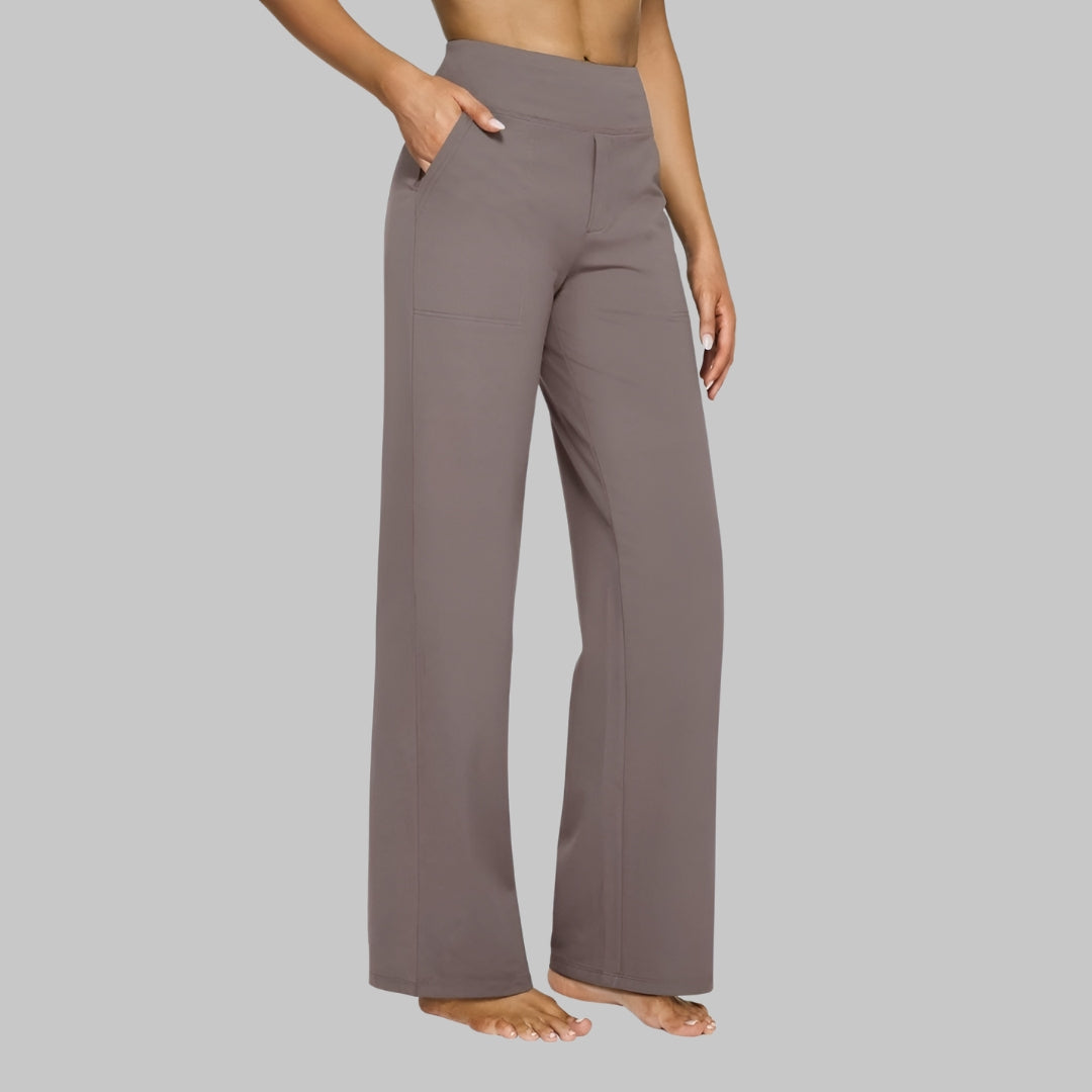 Relaxed Fit Women's Stretchy Casual Pants - OutfitLondon