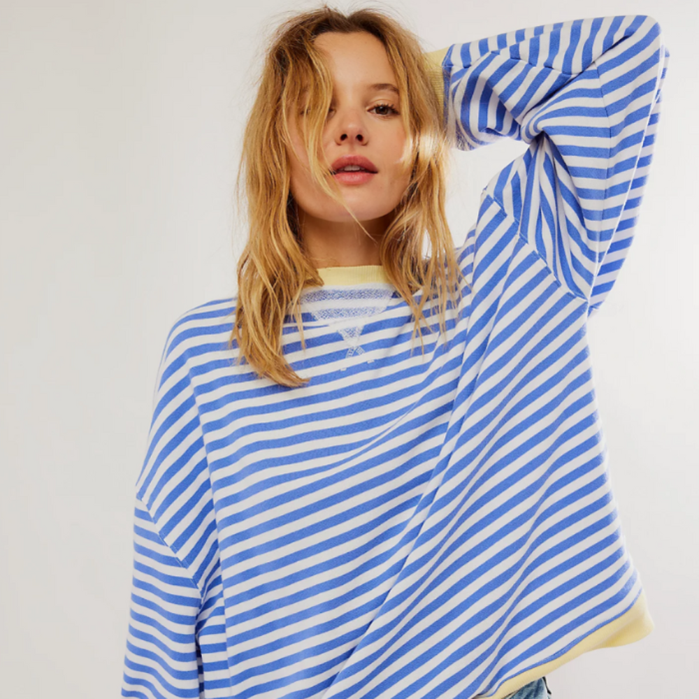 Soft Casual Striped Ladies T-Shirt