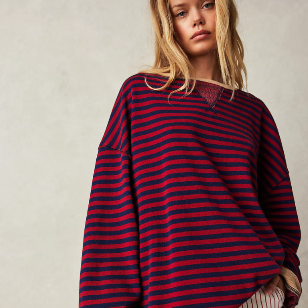 Soft Casual Striped Ladies T-Shirt
