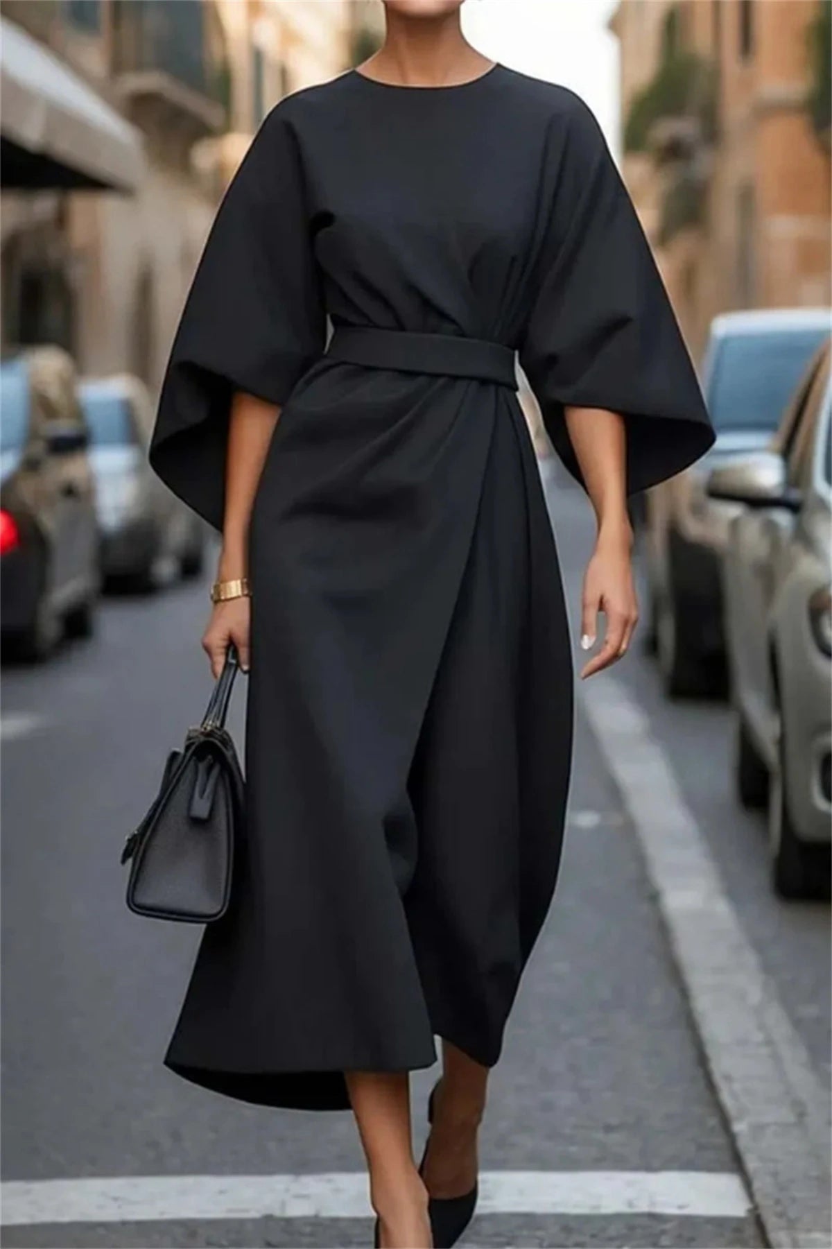 Stylish Mid Length Women's Dress - OutfitLondon